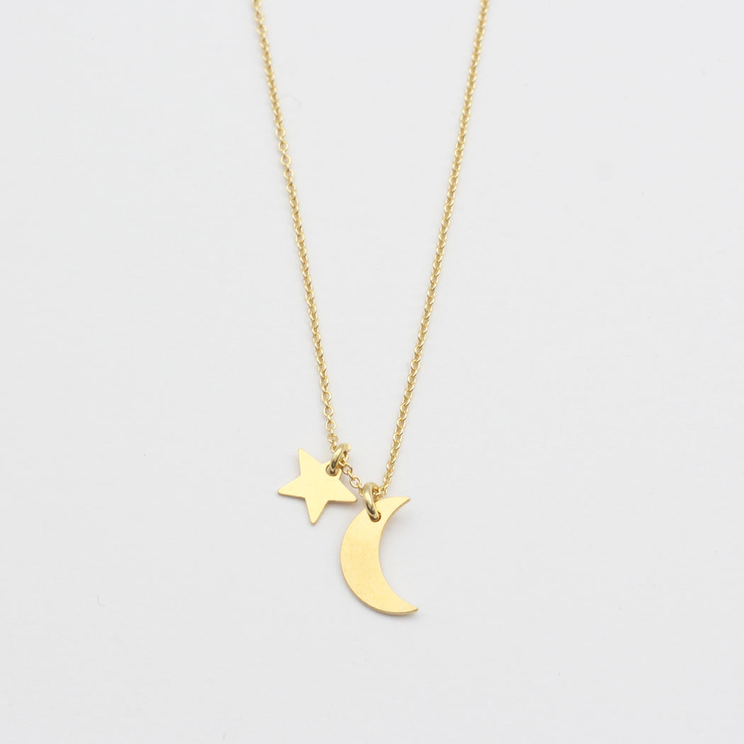 Kette "Moon and Star"