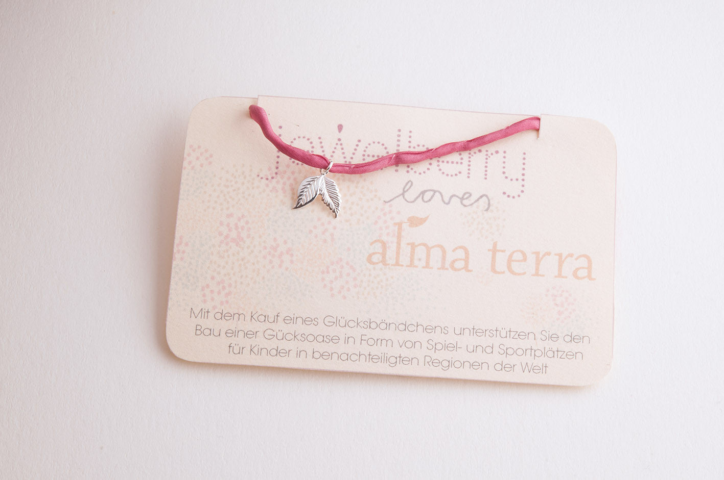 Charity Armband Jewelberry for Almaterra LEAF versilbert