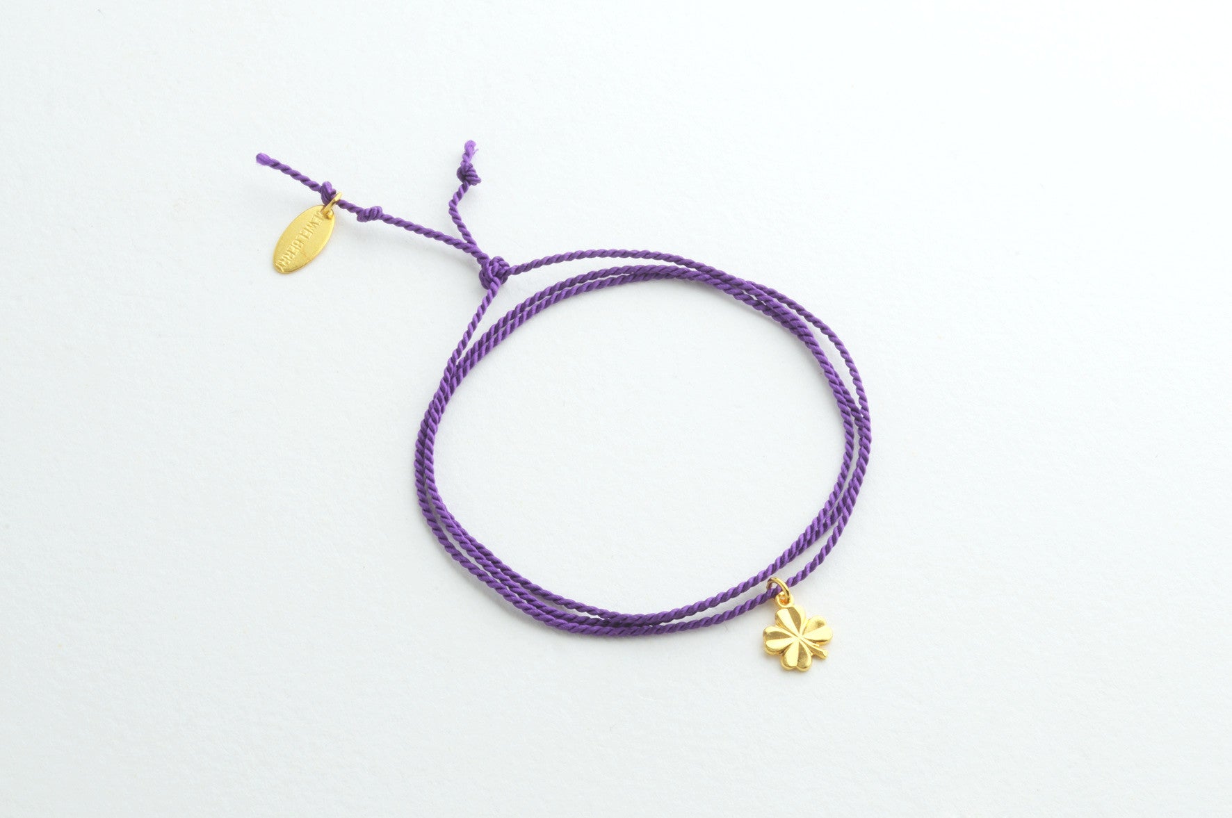 Small Silk Purple vergoldet