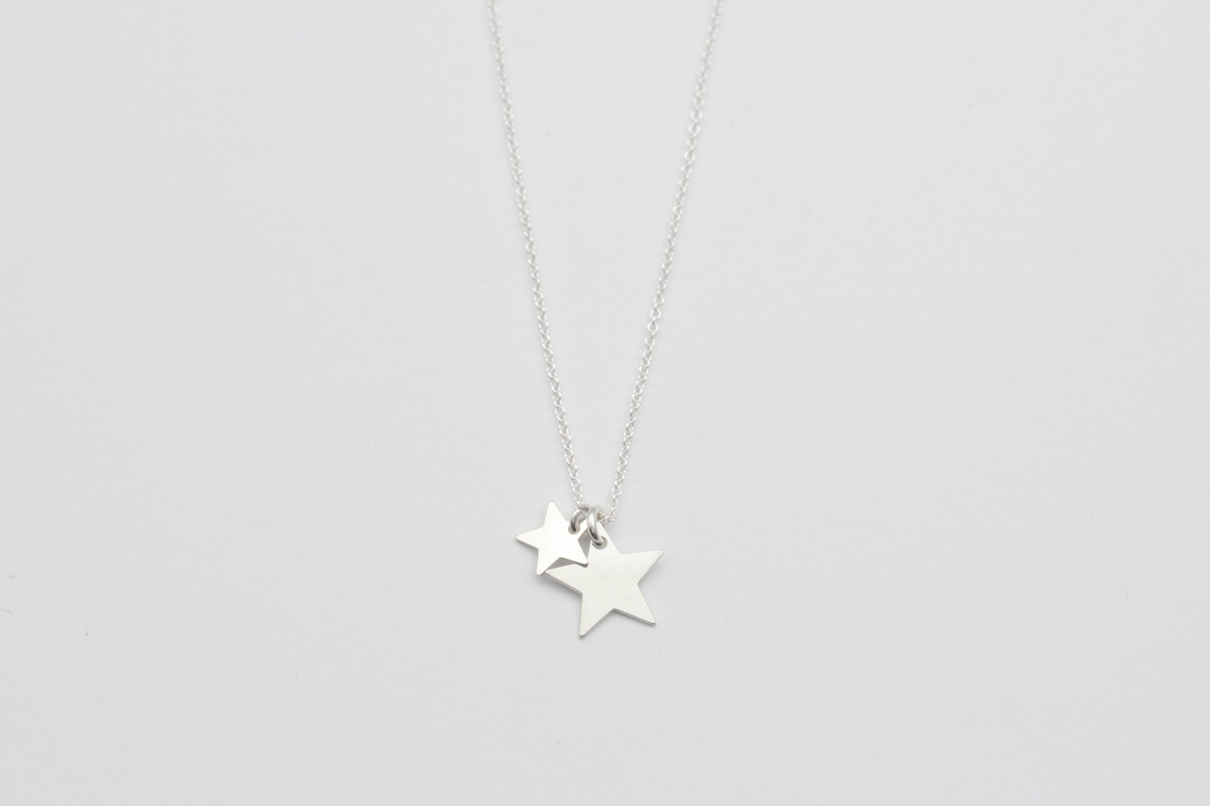 Kette "Double Star" silber
