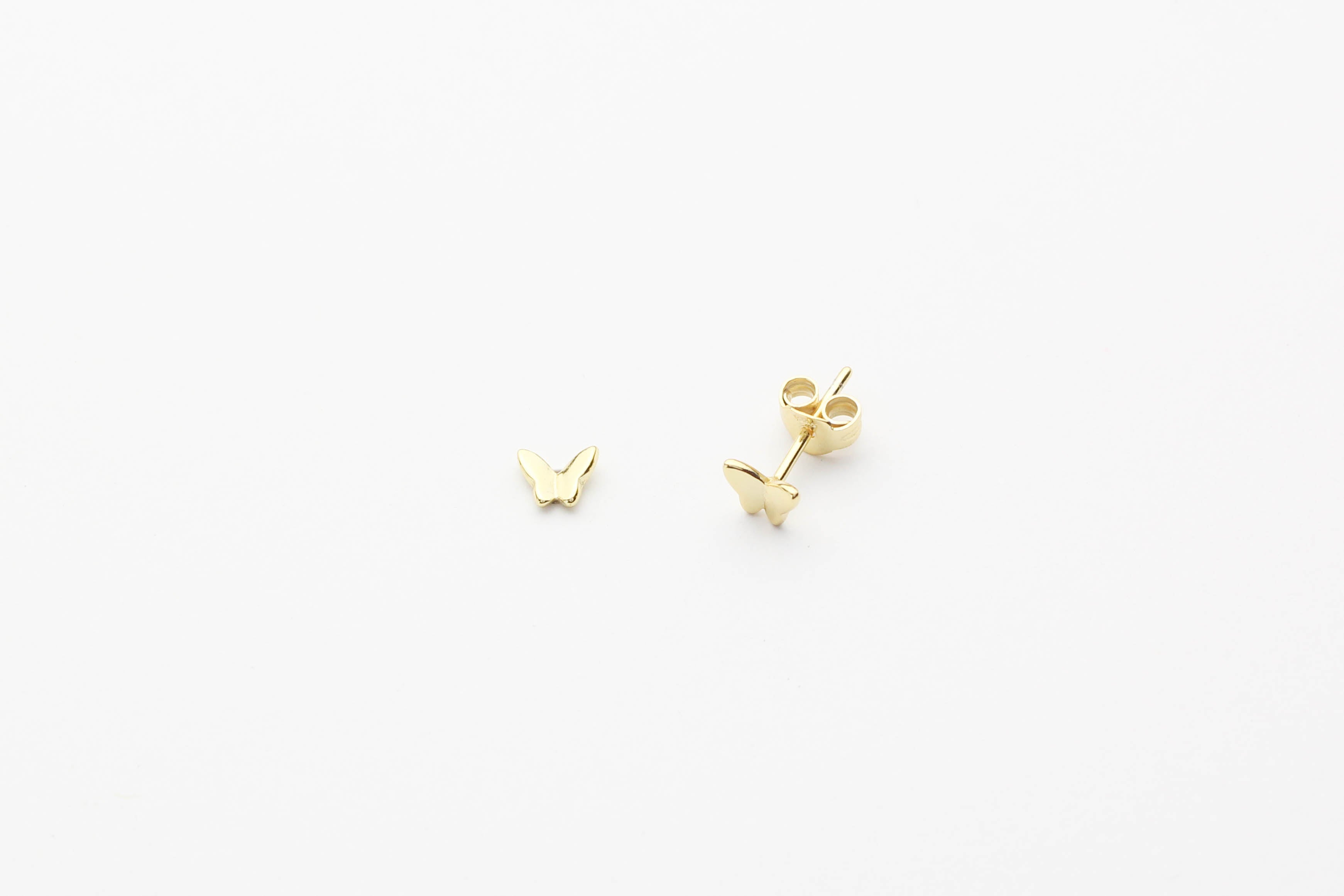 Ohrstecker "Tiny Butterfly" gold