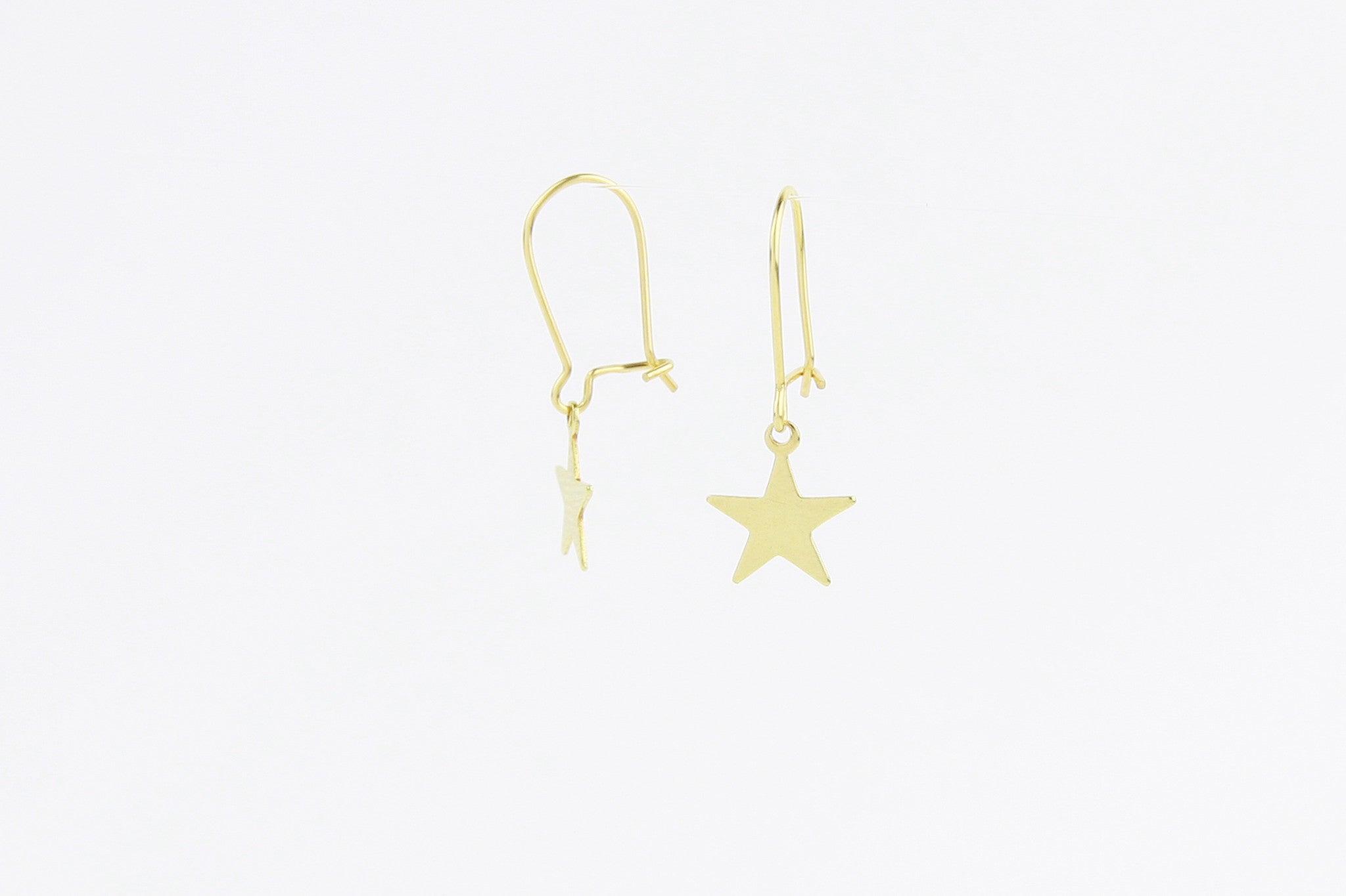 jewelberry ohrringe earrings plain star yellow gold plated sterling silver fine jewelry handmade with love fairtrade