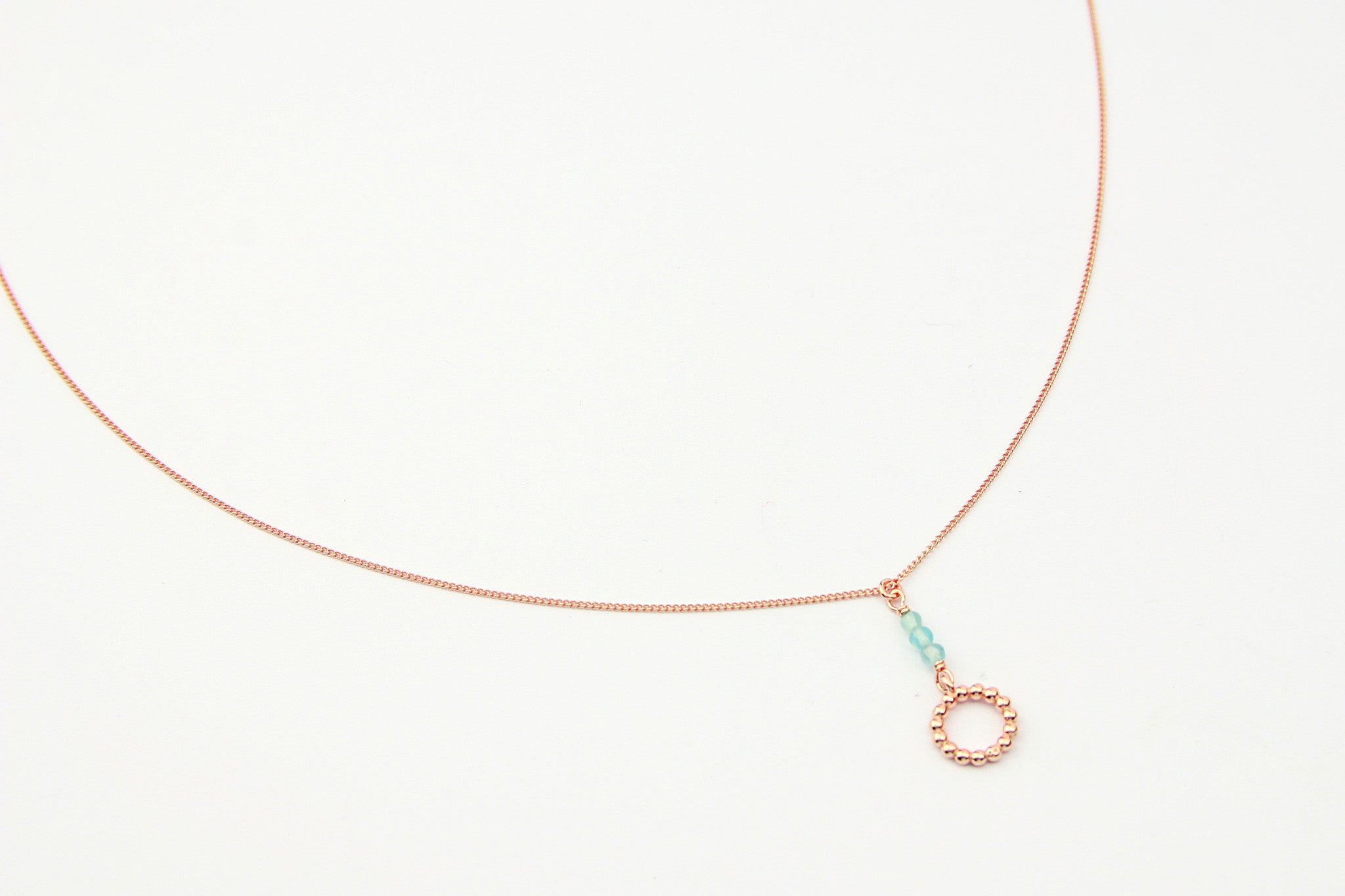 fine jewelry handmade with love fairtrade jewelberry necklace kette medium pearls bleu rose gold plated sterling silver