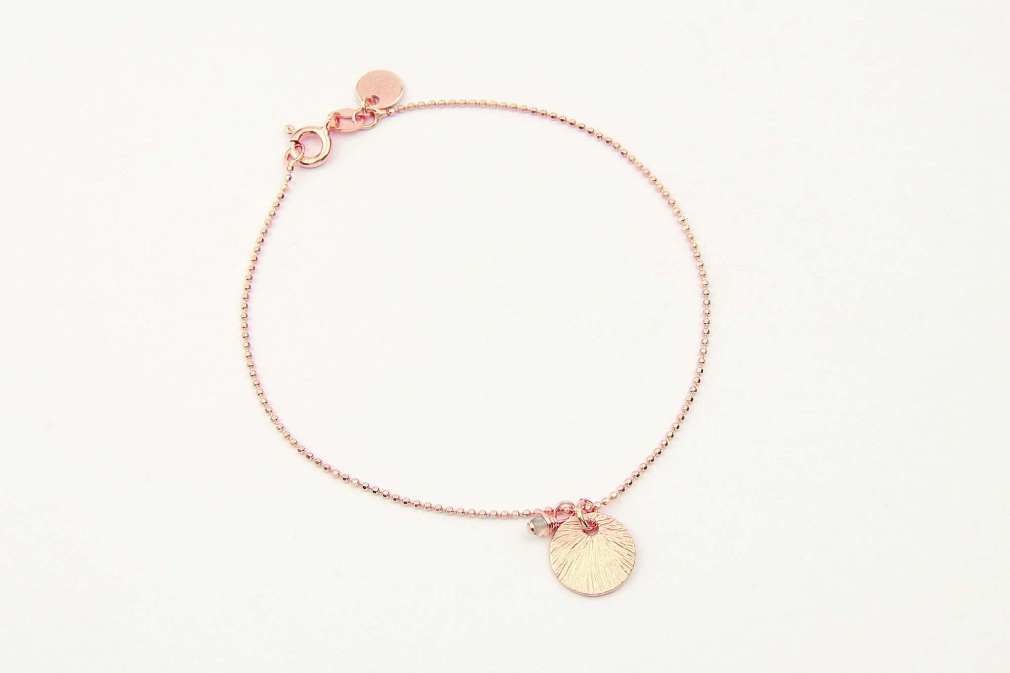 jewelberry armband bracelet small shell rose gold plated sterling silver fine jewelry handmade with love fairtrade curb chain
