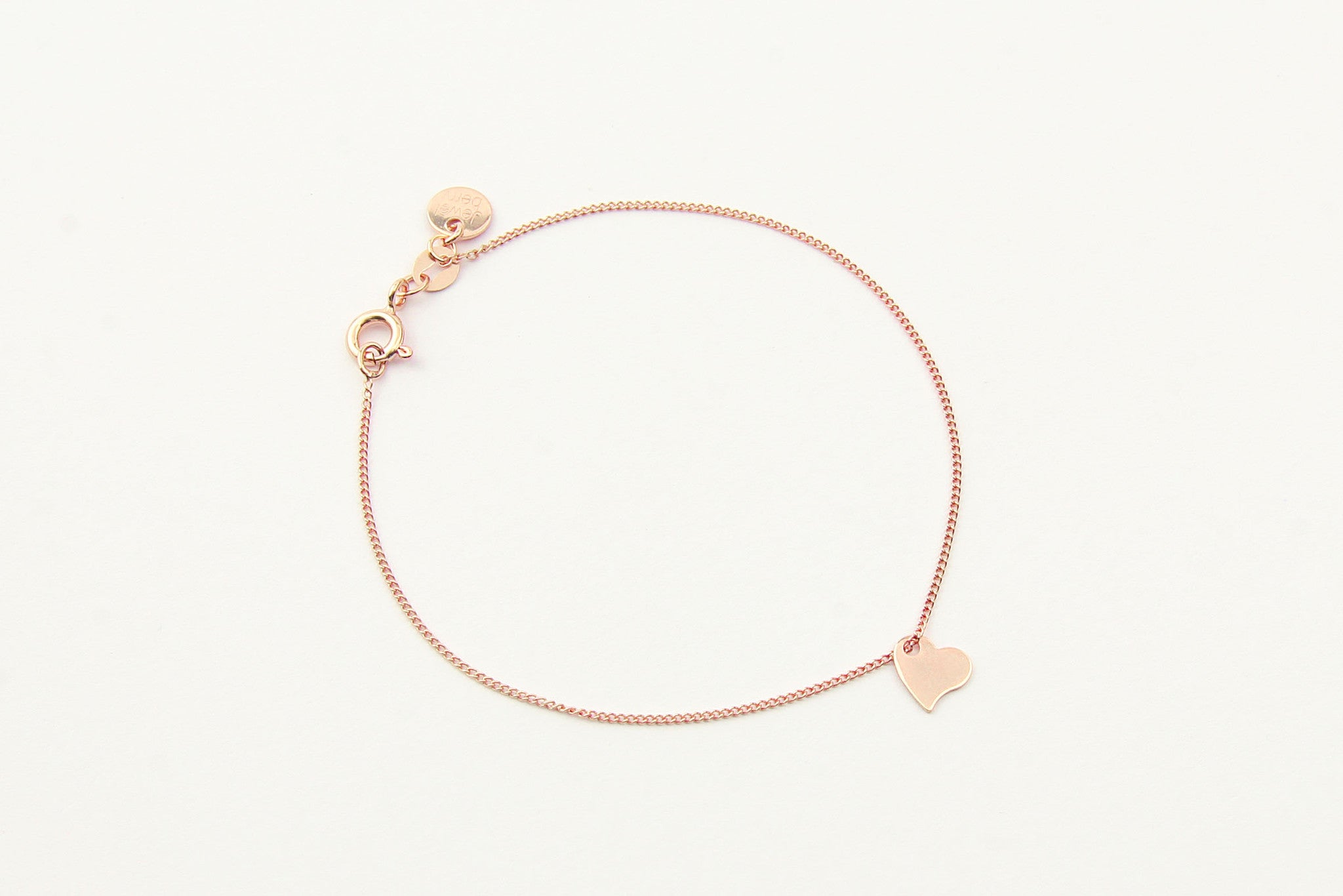 jewelberry armband bracelet my love rose gold plated sterling silver fine jewelry handmade with love fairtrade anchor chain