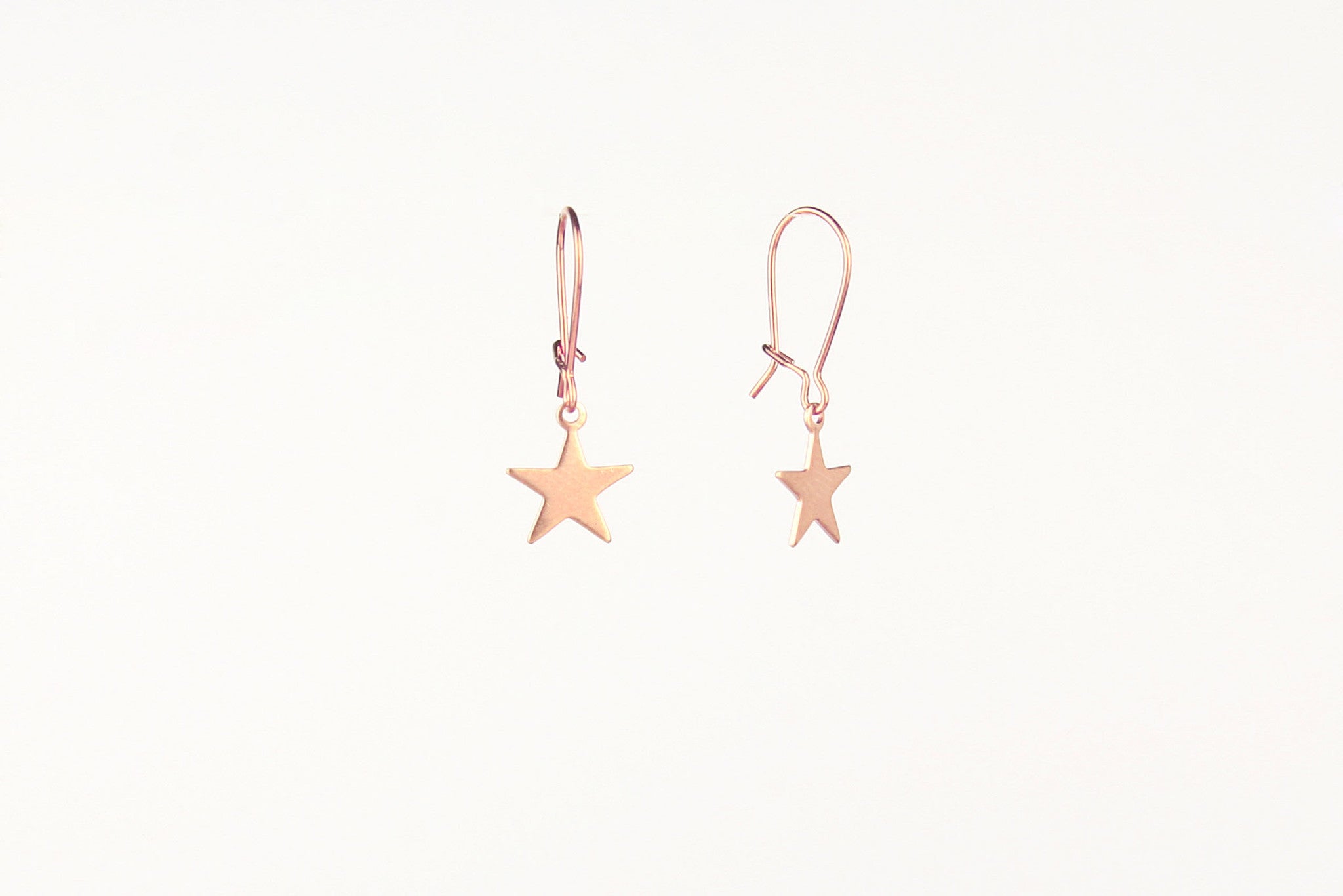 jewelberry ohrringe earrings plain star red gold plated sterling silver fine jewelry handmade with love fairtrade