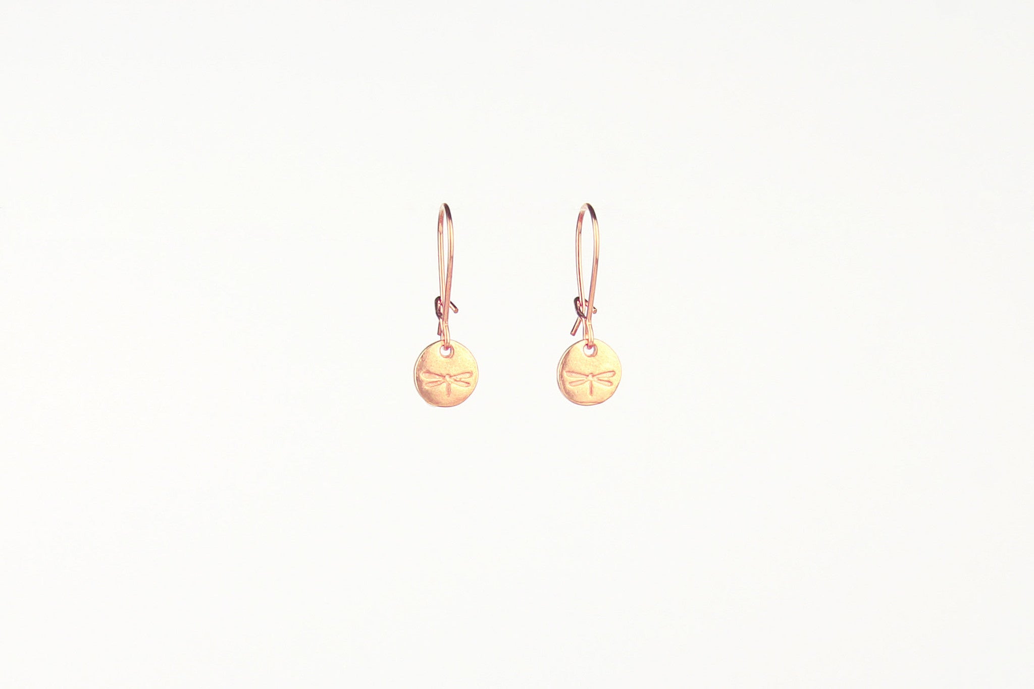 jewelberry ohrringe earrings dragonfly token rose gold plated sterling silver fine jewelry handmade with love fairtrade