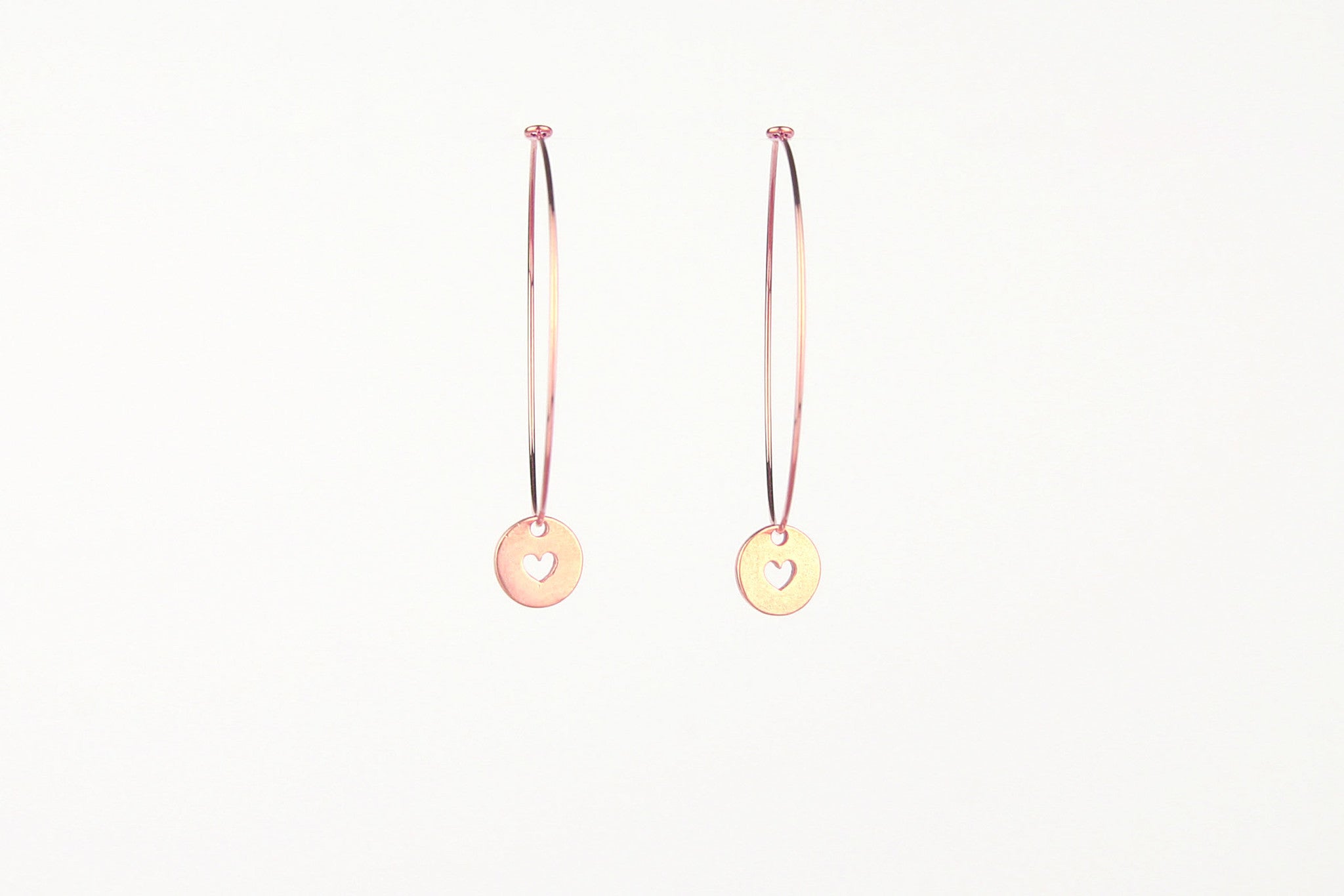 jewelberry ohrringe earrings love token hoops rose gold plated sterling silver fine jewelry handmade with love fairtrade